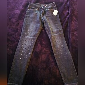 Guess Black Skinny Jeans with Studs